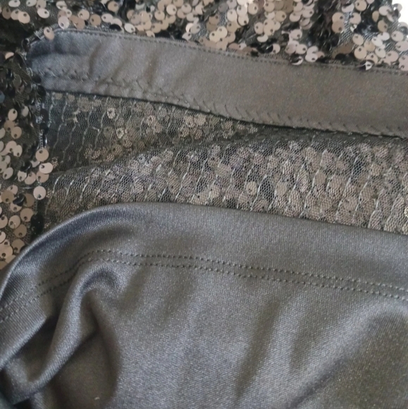 KARL LAGERFELD NWT Black Sequin Cocktail Mini Dress Size 0 Party NYE Night Out - Picture 15 of 15